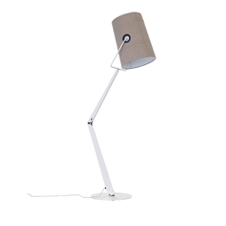 Fork vloerlamp, ivory/grijs